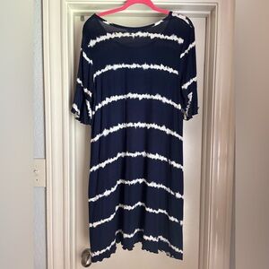 Westbound Blue and White Oversized Tunic